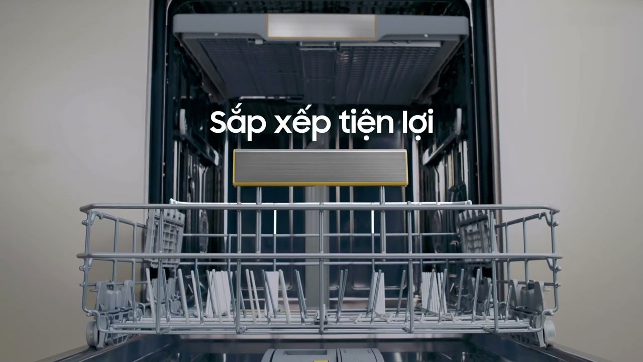 Máy rửa bát thông minh Samsung Bespoke AI: Sạch trong ngoài, diệt khuẩn 99,9%, sấy khô