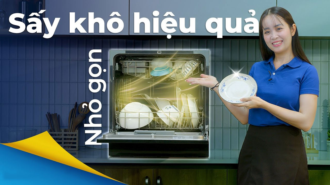 MÁY RỬA CHÉN mini của nhà Hafele: Nhỏ gọn nhưng vẫn rửa sạch, sấy khô hiệu quả